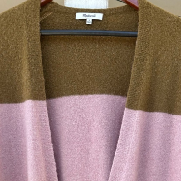 Madewell Women’s Knit Colorblock Cardigan W/Pockets Sz Small - Picture 4 of 7